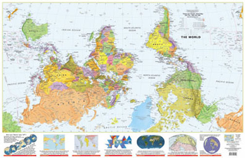 World Map From Australia